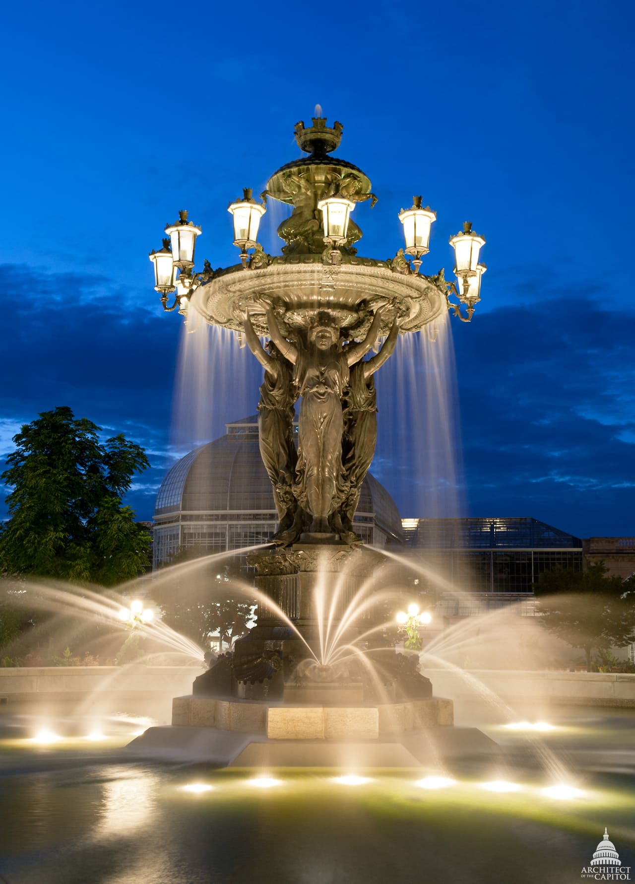 Barthodi Fountain - Photo by US Capitol from Washington, D.C., United States of America, Public domain, via Wikimedia Commons