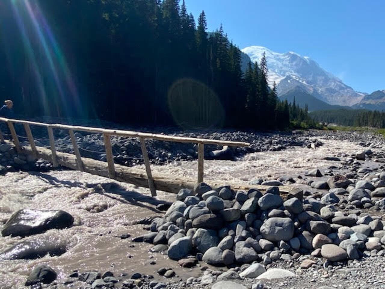 White River Campground, River, Glacier Basin Trail