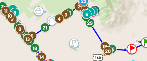 Tour route