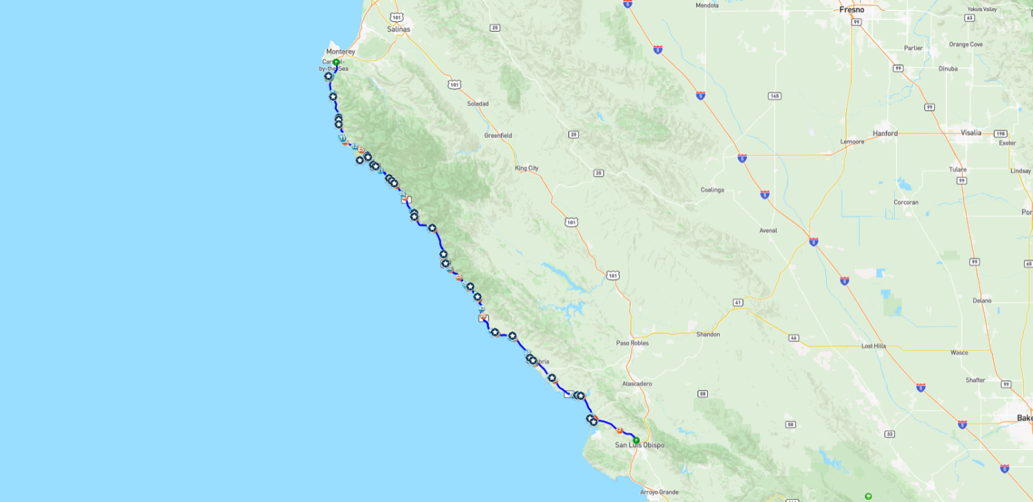 Tour route