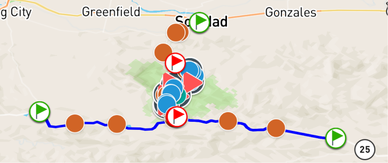 Tour route