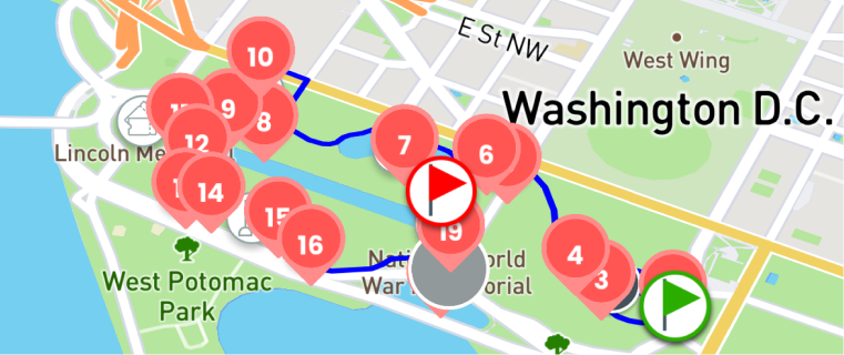 Tour route