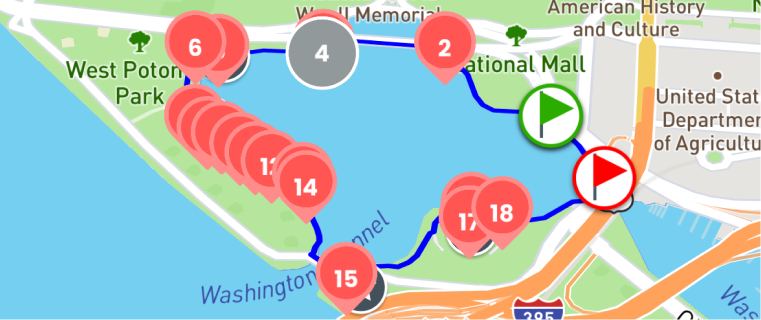 Tour route