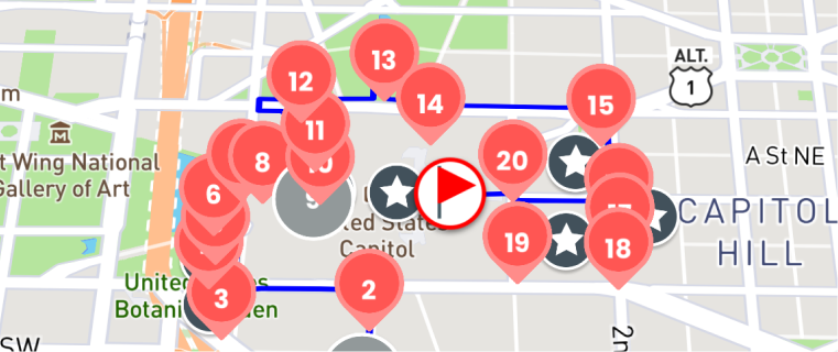 Tour route