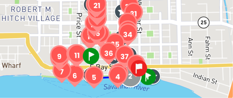 Tour route