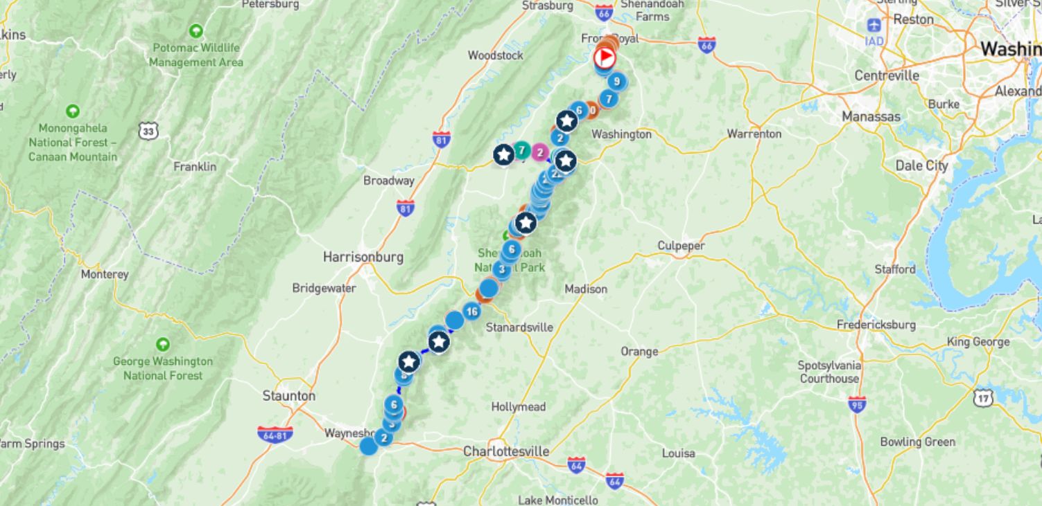 Tour route
